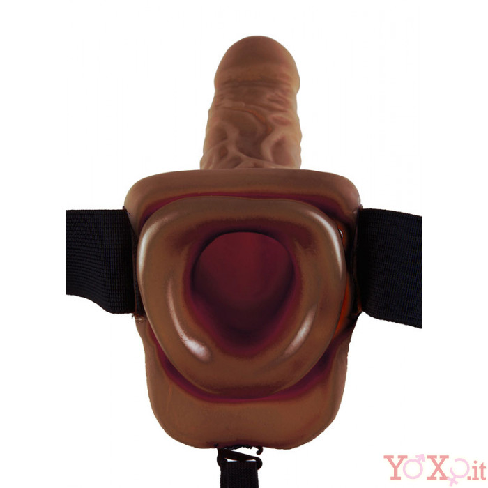 Dildo Indossabile Strapon Cavo Testicoli X Cm