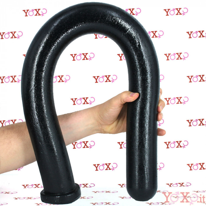 Squamata Spitting Anal Snake Dildo Flessibile X Nero