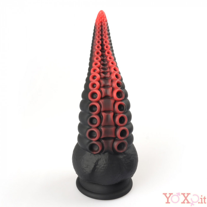 Dildo Anale Tentacolo Di Piovra Gigante In Silicone X Cm Rosso