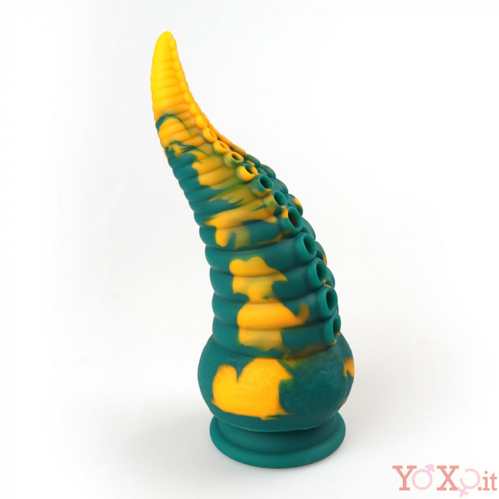 Dildo Anale Tentacolo Di Piovra Gigante In Silicone X Cm Giallo