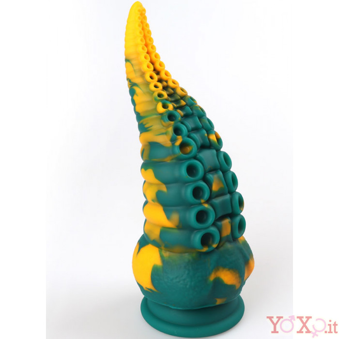 Dildo Anale Tentacolo Di Piovra Gigante In Silicone X Cm Giallo
