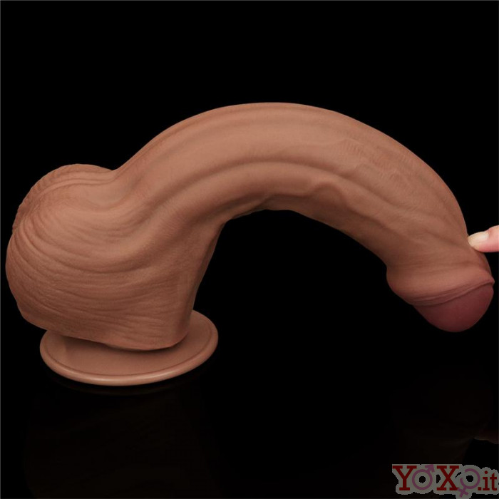 Dildo Mulatto Amilcare Con Pelle Scorrevole E Ventosa X Cm