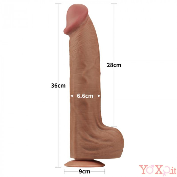 Dildo Mulatto Ermanno Con Pelle Scorrevole E Ventosa X Cm
