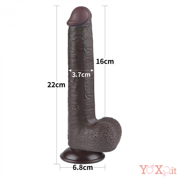 Dildo William Con Pelle Scorrevole E Ventosa 20 X 3 7 Cm