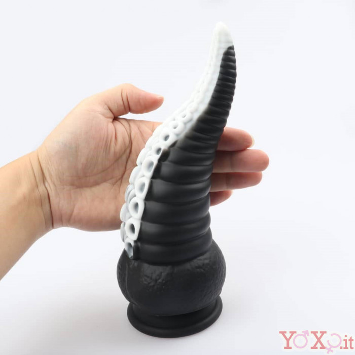 Dildo Anale Tentacolo Di Piovra Gigante In Silicone X Cm Nero E