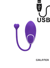 Otto - Ovetto in Silicone Vibrante Telecomandato Wireless 7,5 x 3,5 cm. Viola Ricaricabile
