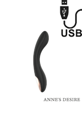 Curve - Vibratore Punto G in Silicone con Comando Wireless 20 x 3 cm. Nero Ricaricabile
