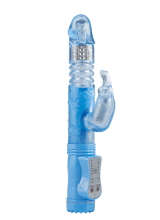Yoxo Sexy Shop - Omaggio Vibratore Rabbit con Spinta Su e Giu e Perle Rotanti Ricaricabile USB 23 x 3 cm.