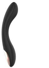 Curve - Vibratore Punto G in Silicone con Comando Wireless 20 x 3 cm. Nero Ricaricabile