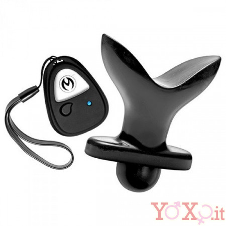 Plug Anale Espandibile Vibrante in Puro Silicone con Telecomando Wireless 9,5 x 4,8-10 cm.