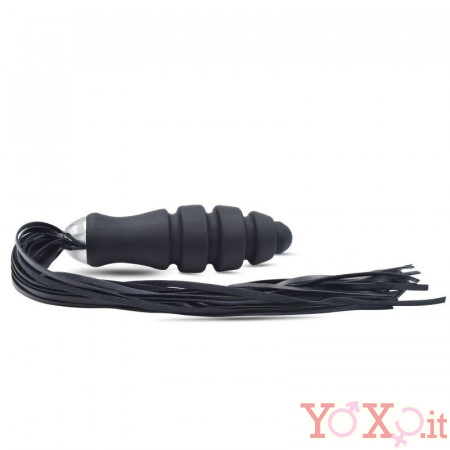 Cuneo Anale in Puro Silicone con Frusta 16 X 4,5 cm.