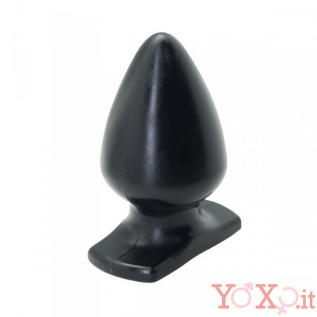 Plug Anale Timeless Middle Bulb Nero 10,1 x 5,4 cm.