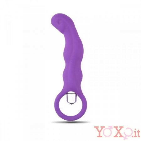 Vibratore Anale Unisex in Puro Silicone Vibrante 17,5 x 3,5 cm.