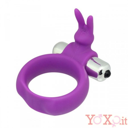 Anello Fallico Vibrante Timeless Vibring Viola 4 cm.
