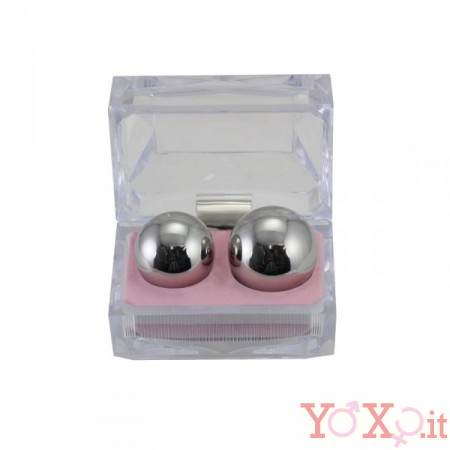 Palline Vaginali in Acciaio 2 e 3 cm. per esercizi Kegel
