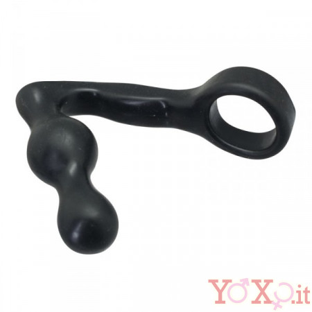Stimolatore Prostata Con Anello Fallico Timeless Pinnacle 9,5 x 4 cm.
