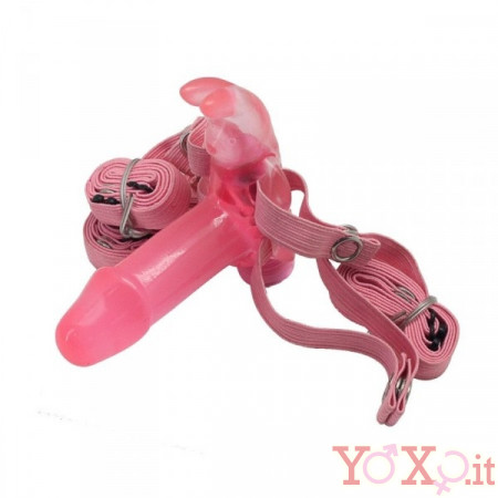 Stimolatore Clitorideo Indossabile Con Fallo Timeless Bunny Clit 6,5 x 2,2 cm.