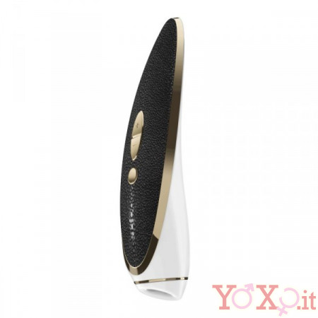 Satisfyer Luxury Nero Stimolatore Clitoride Vibrante con Risucchio Ricaricabile USB