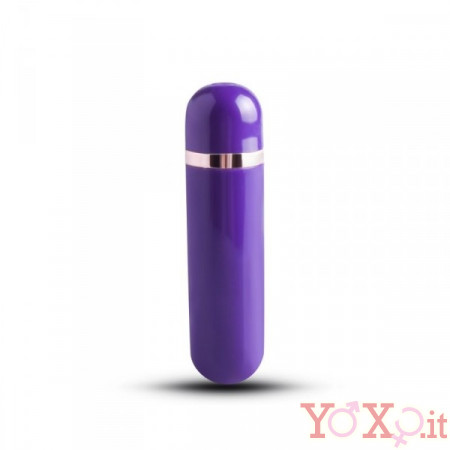 Mini Vibratore Bullet Viola Ricaricabile con USB 8,7 x 2,2 cm.