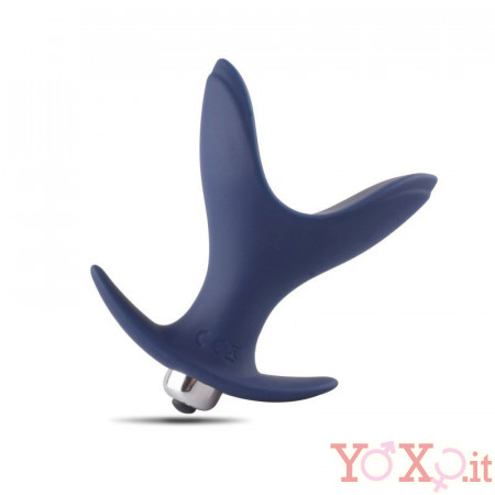 Cuneo Anale Vibrante ad Espansione in Puro Silicone 10 X 4 cm