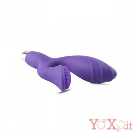 Stimolatore Clitoride e Punto G in Puro Silicone 15,5 X 3 cm.