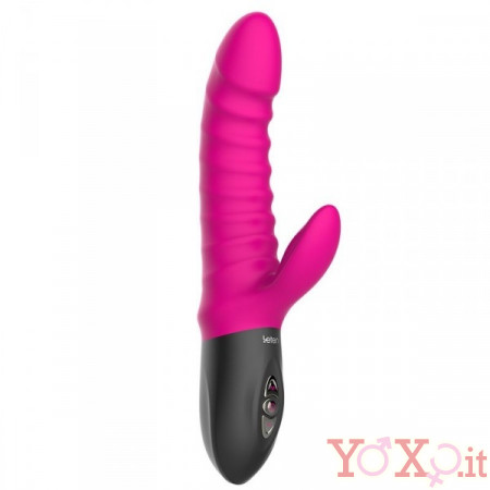Vibratore Rabbit in Puro Silicone con Effetto Spinta e Vibrazione 23 x 3,5