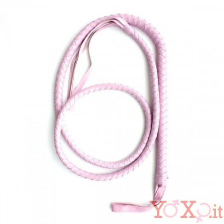 Frusta da Domatore in Ecopelle Rosa