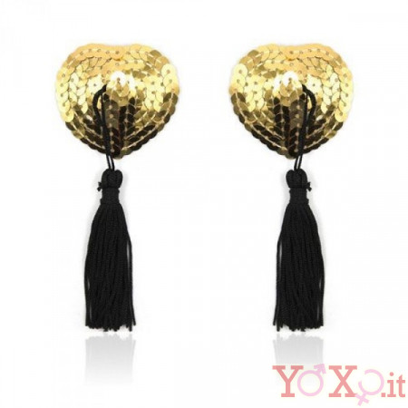 BURLESQUE PASTIES COPRICAPEZZOLI Adesivi Riutilizzabili Oro