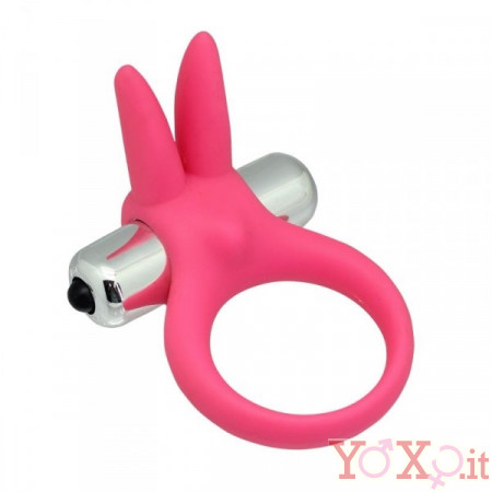 Anello Fallico Vibrante Timeless Stretchy Ring Rosa 3,5 cm.