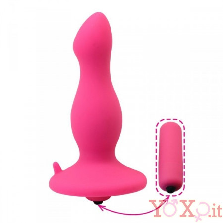 Plug Anale Vibrante Timeless Bullet Rosa 9 x 3 cm.