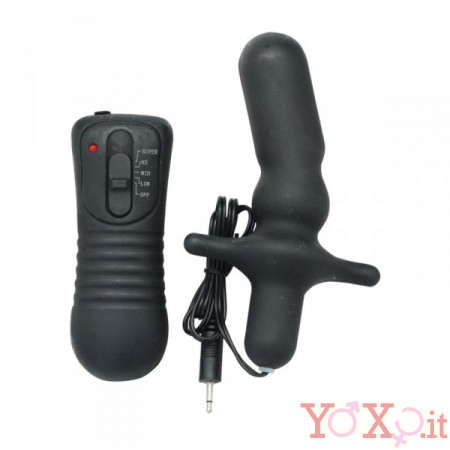 Vibratore Anale Unisex Telecomandato A T 12,5 x 2,6 cm.