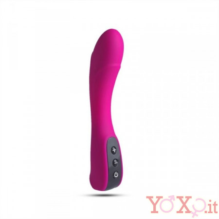 Vibratore di Design in Puro Silicone Ricaricabile USB 18,5 x 3,5 cm.
