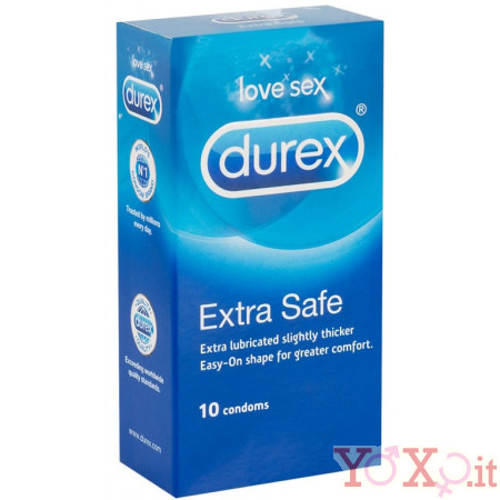 Profilattici Durex Extra Safe EXTRA SICURO - 10 Pezzi