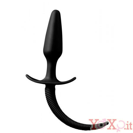 Cuneo Anale 10 X 3 con Coda in Puro Silicone di 10 cm.
