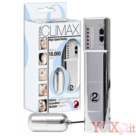 Total Climax Vibratore Bullet Per Orgasmi Multipli 10.000 giri al minuto