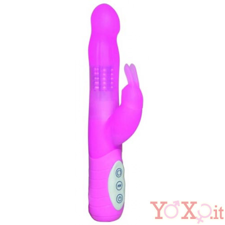 VIBRATORE RABBIT in SILICONE 21 x 3 cm