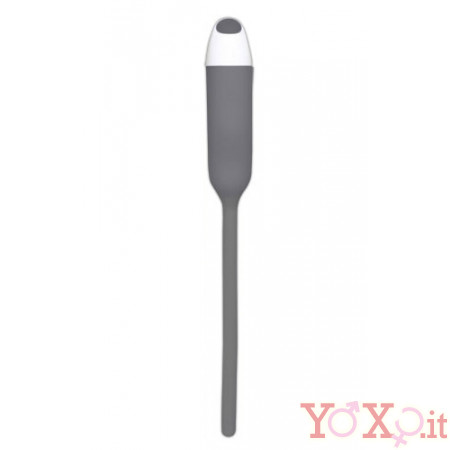 Stimolatore Dilatatore Uretra Maschile Con Vibrazione In Silicone Grey