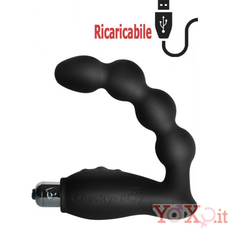ROCKS OFF Cheeky-Boy INTENSE - Stimolatore Prostata Perineo RICARICABILE USB 10 Velocità 13 x 3,5 