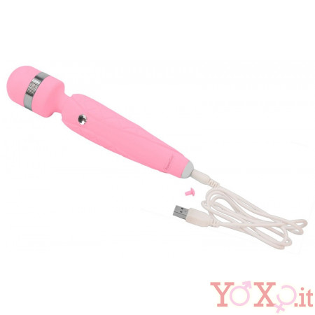 Lussuoso Massaggiatore Ricaricabile USB in Puro Silicone 20 X 3,9 cm.