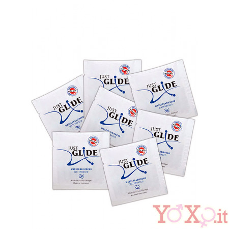 Just Glide 50 Bustine da 6 ml cad. Totale 300 ml. - Lubrificante a Base Acquosa