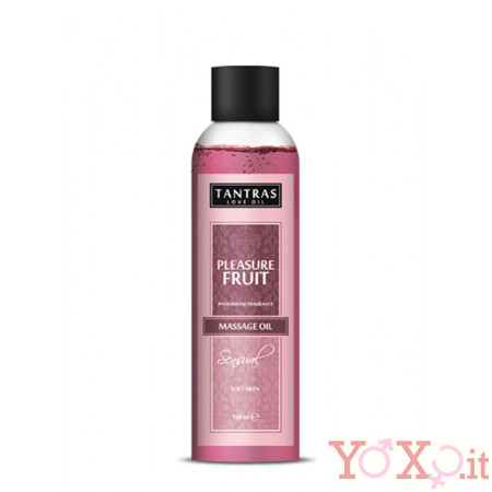 Tantras Olio Massaggi Fragranza Pleasure Fruit con Feromoni 150 ml.