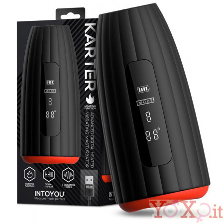 Masturbatore Avanzato Karter con Vibrazione, Riscaldamento Ricaricabile USB