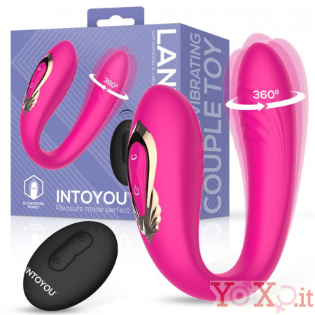 Vibratore Per Coppia Con Oscillazione a 360º Telecomando Ricaricabile USB Lanty 