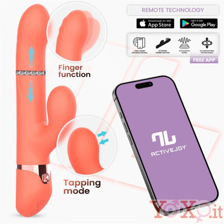 Vibratore Rabbit con APP - Vibra, stimola e sditalina Mindy 
