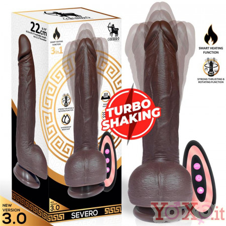 Dildo con Spinta e Rotazione Telecomandato in Silicone  Severus