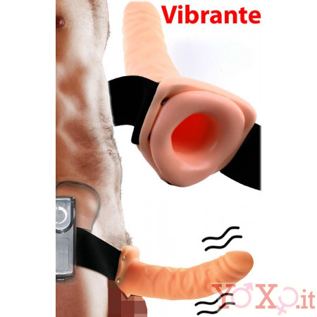 Strapon CAVO per Uomo 20 x 5 cm. con Vibrazione