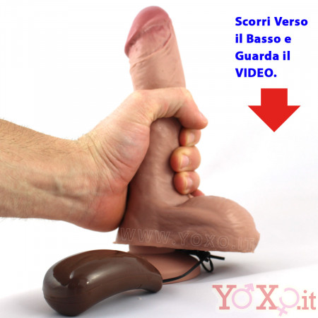 VIRTUAL REALITY® - Fallo Vibrante Realistico in PURO SILICONE 19 x 4 cm