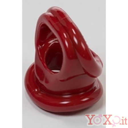 Sport Fucker Anello per Pene e Testicoli Elastico - Rosso Scuro
