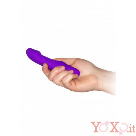Mini Vibratore da Viaggio Viola con Pulsazione 10,5 x 2,8 cm.