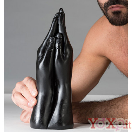 DARK CRYSTAL Christian Dildo BLACK Double Fist Fucking 32 X 9 cm                                 
